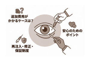 クマ取り追加費用はかかる？再注入・修正・保証の見方