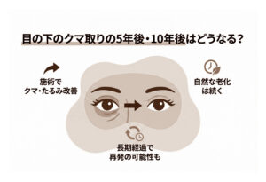目の下のクマ取りの5年後・10年後はどうなる？