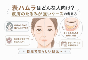 表ハムラはどんな人向け？皮膚のたるみが強いケースの考え方
