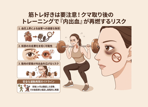 筋トレ好きは要注意！クマ取り後のトレーニングで「内出血」が再燃するリスク